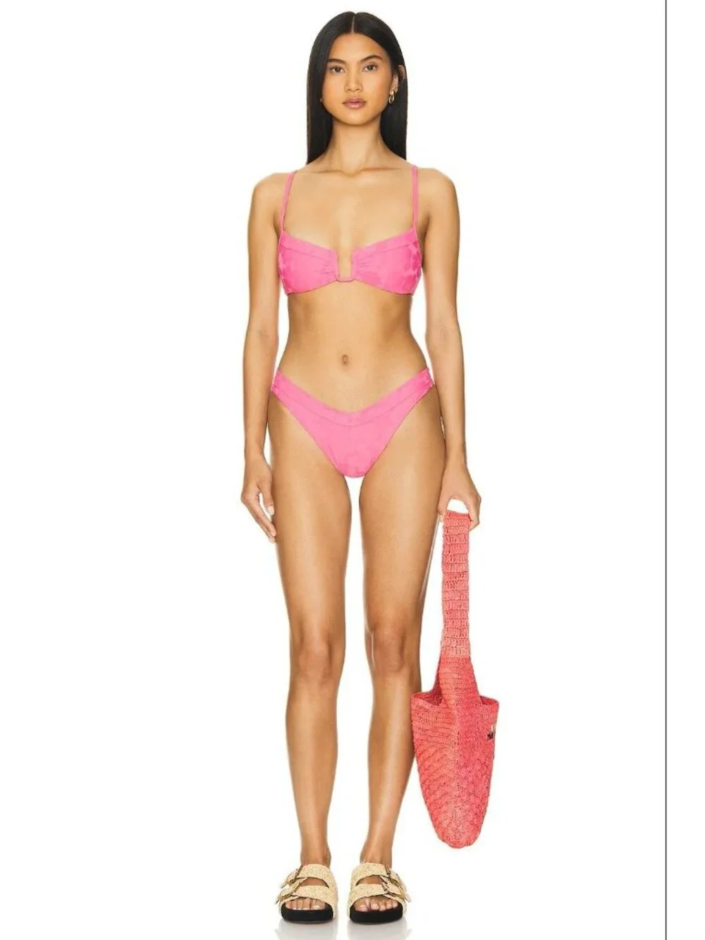 LSPACE Mercer Bikini Bottom in Cosmo X-Small New Womens Swimsuit